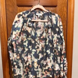 & Other Stories Multicolor Ruffled Neck Blouse